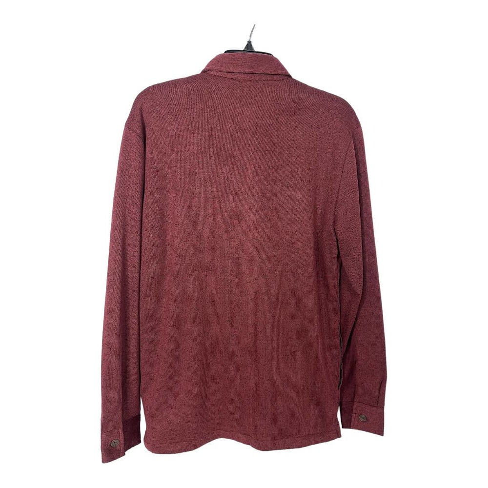 Weatherproof, Vintage, Faux Shearling Lined Red Mahogany Small Button Down Shirt - Picture 7 of 8